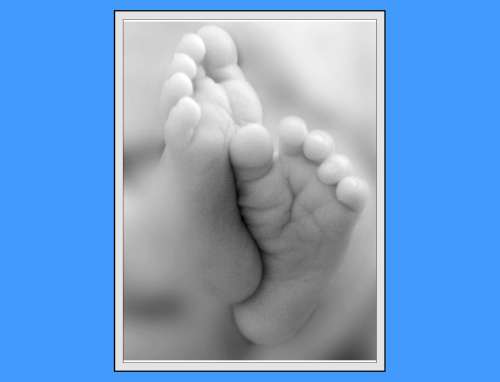 Baby Feet Edible Icing Image - Click Image to Close